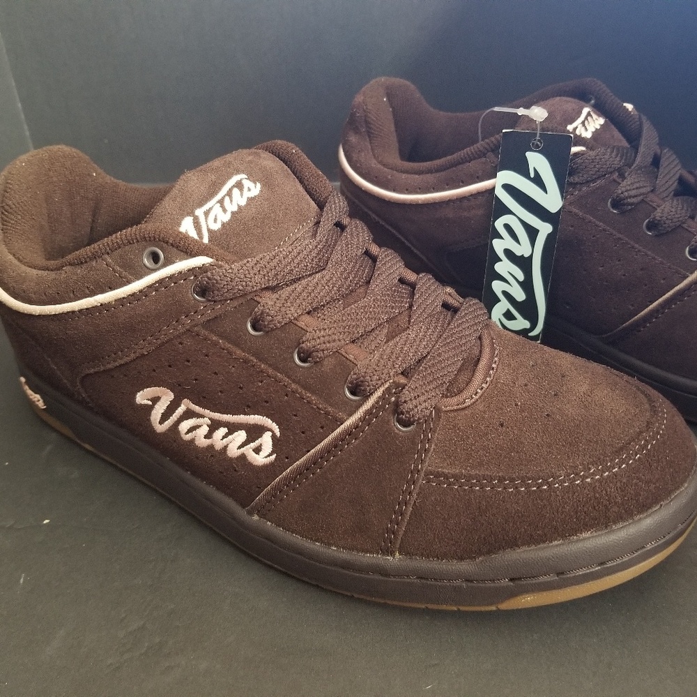 Van's Marianna Chocolate Brown and Pink Shoes